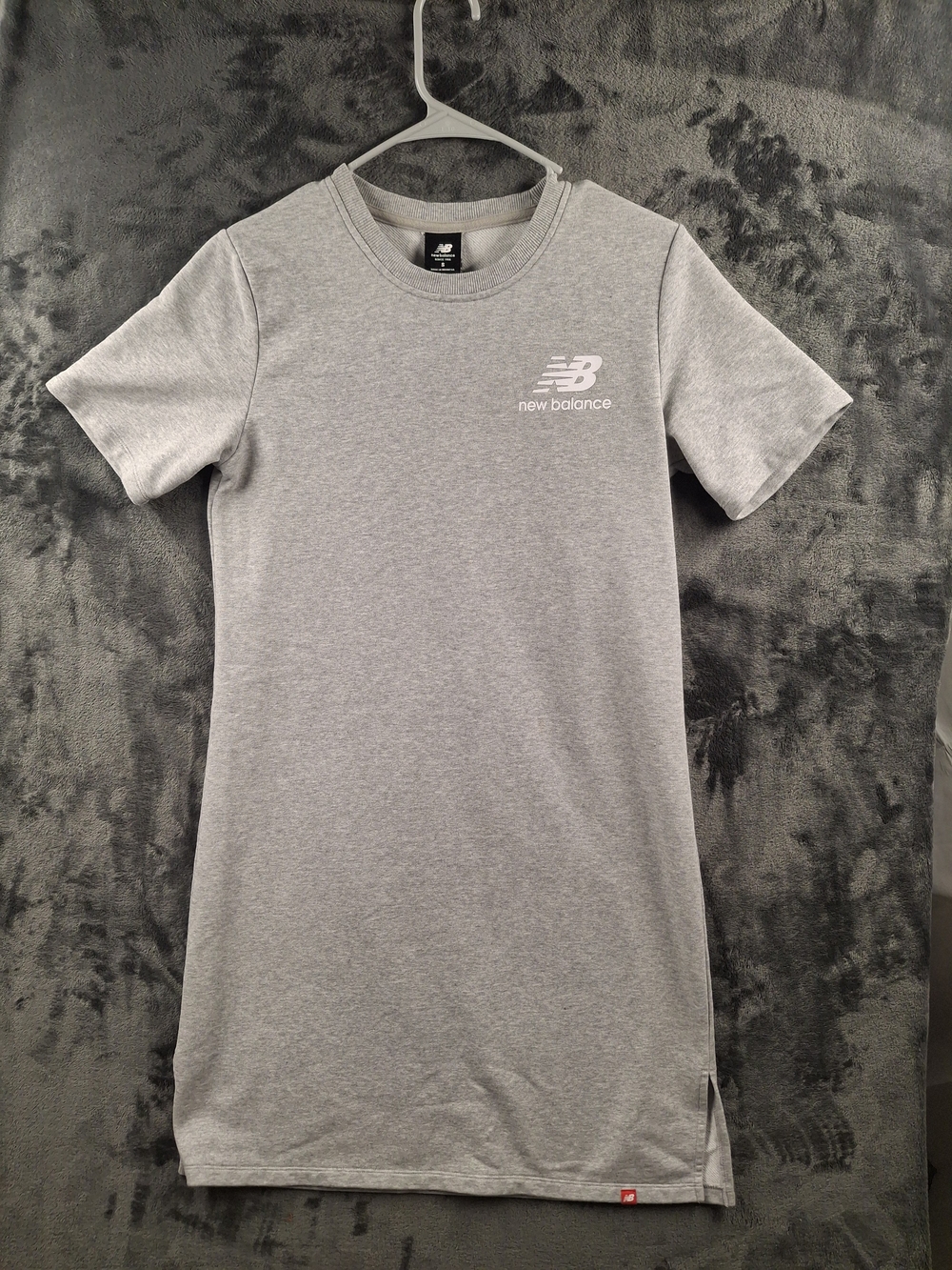 New Balance Heather Gray Logo T-Shirt Dress